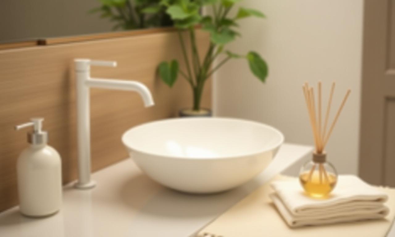 Elegant custom ceramic basin in The Serenity Spa, Singapore